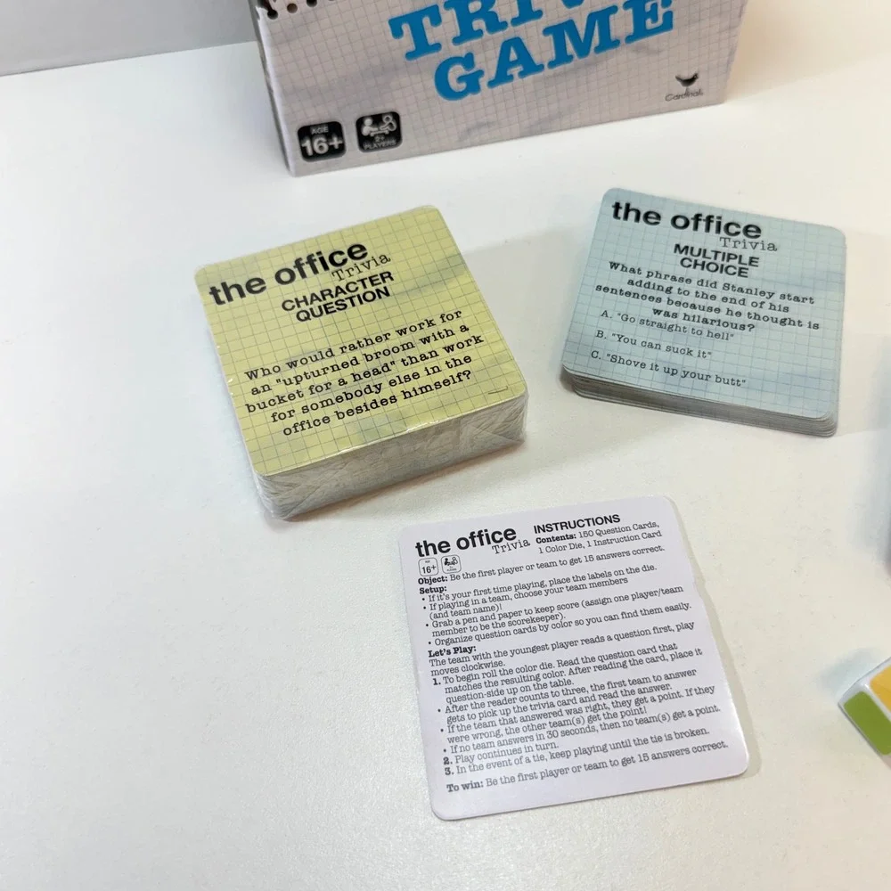 The Office Trivia Game Ready To Roll Cardinal 150 Cards Complete - Picture 2 of 7